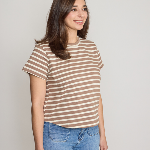 Tuckernuck Parker Striped Classic Tee - Mocha