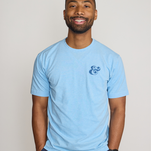 Peter Millar Ampersand T-Shirt - Cottage Blue