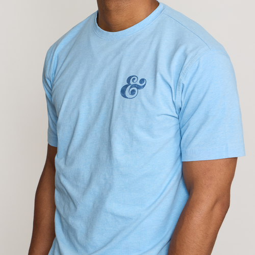 Peter Millar Ampersand T-Shirt - Cottage Blue
