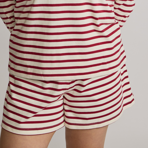 Tuckernuck Red and Ivory Stripe Knit Olympia Short