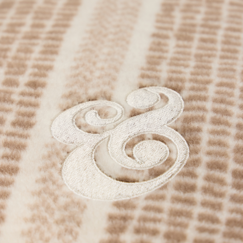 Chappy Wrap - Market Stripe Sepia Blanket
