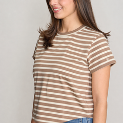 Tuckernuck Parker Striped Classic Tee - Mocha