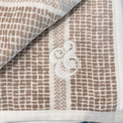Chappy Wrap - Market Stripe Sepia Blanket