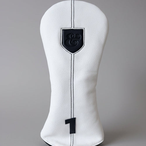 Medallion Head Cover - Driver - White