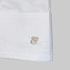 Tuckernuck White Trapunto Stitch Sofia Shirt