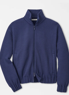 Peter Millar Flora Knit Jacquard Full-Zip Layer