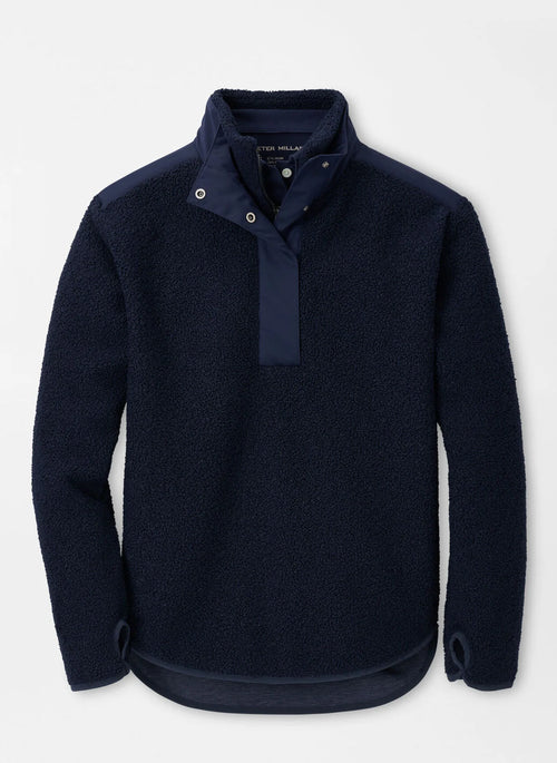 Peter Millar Tilly Oversized Bonded Sherpa Popover