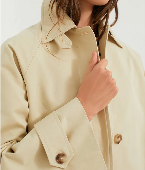 Tuckernuck Khaki Drew Short Trench Coat