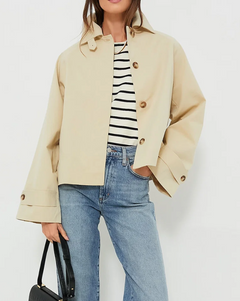 Tuckernuck Khaki Drew Short Trench Coat