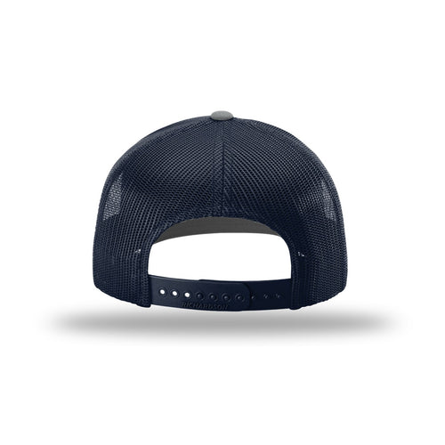 Richardson 112 Trucker Hat Split Color - Heather Gray/Navy