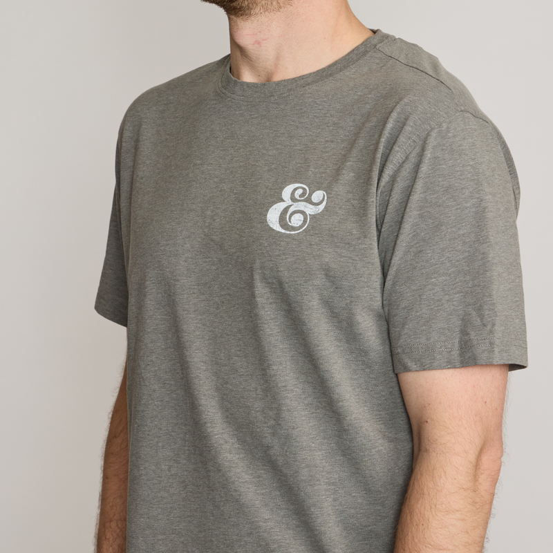 Peter Millar Ampersand T-Shirt - Iron Gray