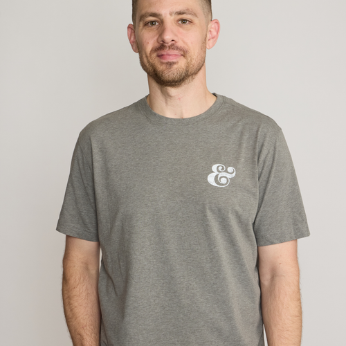 Peter Millar Ampersand T-Shirt - Iron Gray