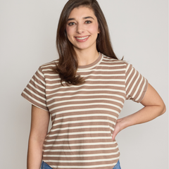 Tuckernuck Parker Striped Classic Tee - Mocha