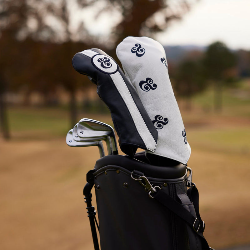 Racer Head Cover - FW - Navy & White