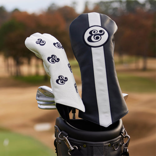 Racer Head Cover - Driver - Navy & White