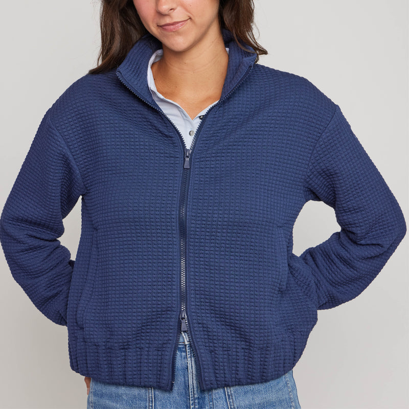 Peter Millar Flora Knit Jacquard Full-Zip Layer