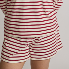 Tuckernuck Red and Ivory Stripe Knit Olympia Short