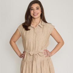 Julia Jordan Cap Sleeve Tie Waist Midi Dress