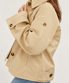 Tuckernuck Khaki Drew Short Trench Coat