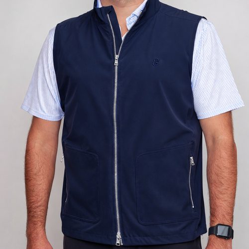 PM Crown Crafted Contour Vest - Navy