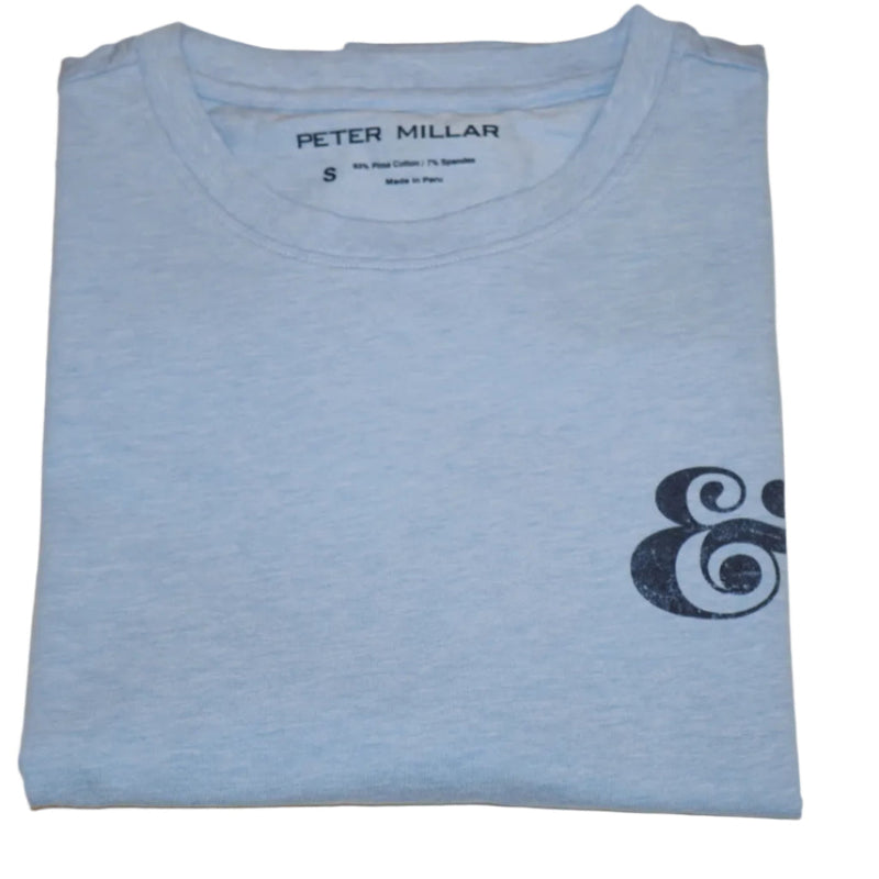 Peter Millar Ampersand T-Shirt - Cottage Blue