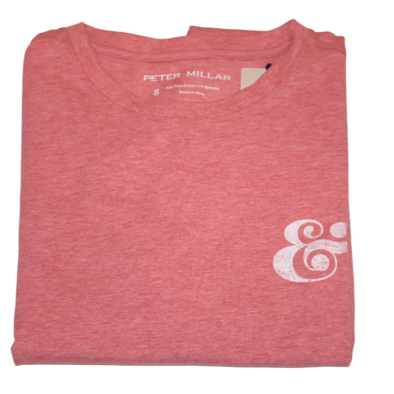 Peter Millar Ampersand T-Shirt - Cape Red