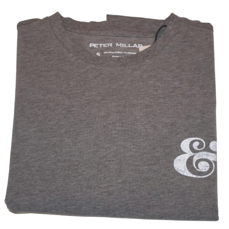Peter Millar Ampersand T-Shirt - Iron Gray