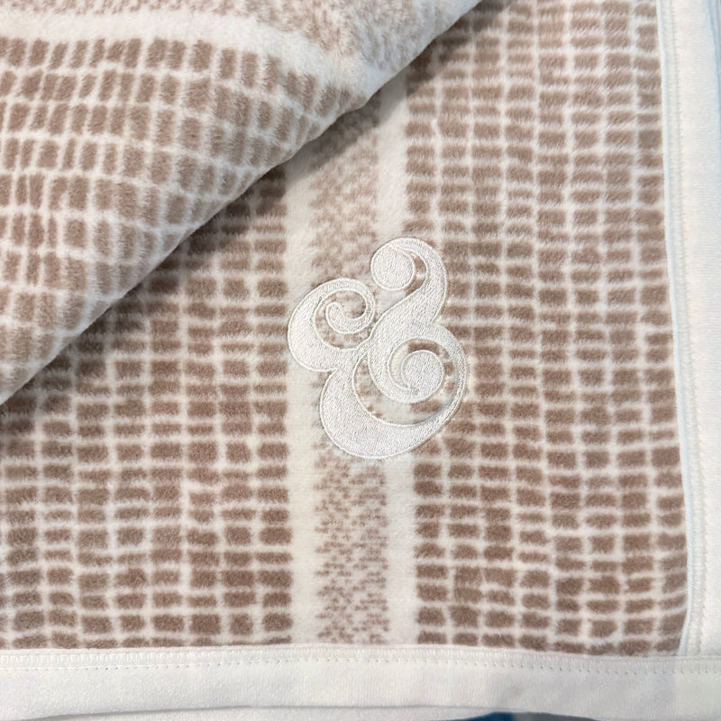 Chappy Wrap - Market Stripe Sepia Blanket
