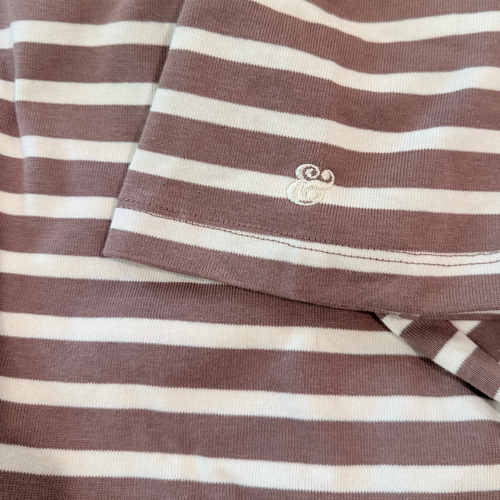 Tuckernuck Parker Striped Classic Tee - Mocha