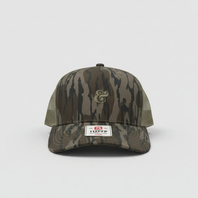 Richardson 112PFP Printed Five Panel Trucker - Mossy Oak
