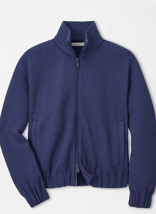 Peter Millar Flora Knit Jacquard Full-Zip Layer