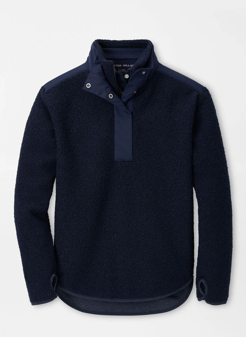 Peter Millar Tilly Oversized Bonded Sherpa Popover