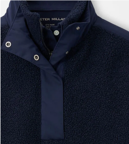 Peter Millar Tilly Oversized Bonded Sherpa Popover