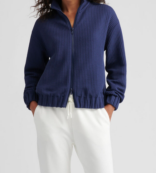 Peter Millar Flora Knit Jacquard Full-Zip Layer