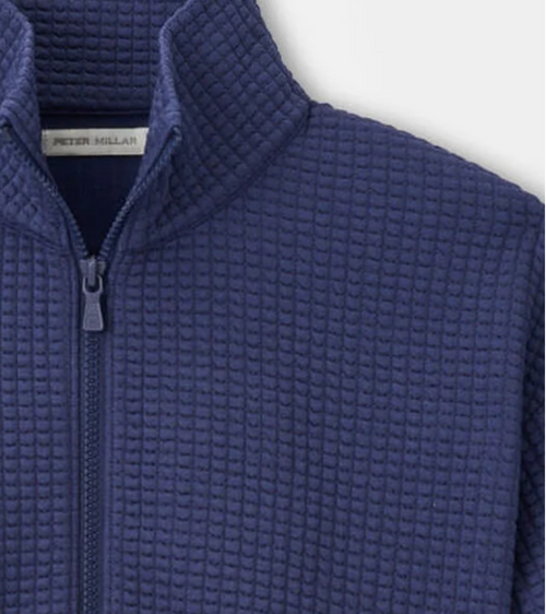 Peter Millar Flora Knit Jacquard Full-Zip Layer
