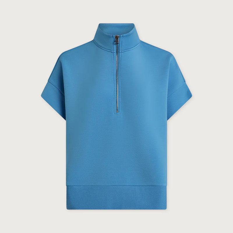Varley Ritchie Short Sleeve Top - Azure Blue